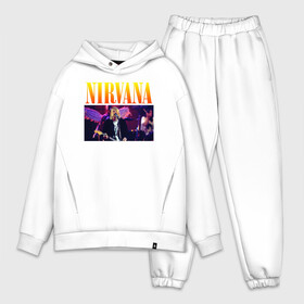 Мужской костюм хлопок OVERSIZE с принтом NIRVANA Курт Кобейн ,  |  | in utero | nevermind | nirvana | nirvana in utero | nirvana logo | smile | курт кобейн | нирвана | нирвана in utero | нирвана лого