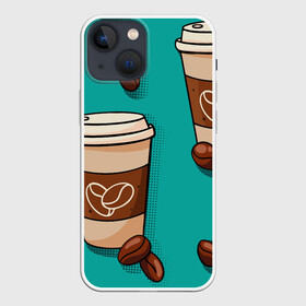 Чехол для iPhone 13 mini с принтом Я ЛЮБЛЮ КОФЕ | I LOVE COFFEE (Z) ,  |  | cofe | coffеe | i like cofe | koffie | love cofe | qahwa | кофе | кофеин | коффеин | напиток | паттерн | я люблю кофе