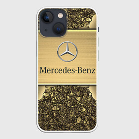 Чехол для iPhone 13 mini с принтом MERCEDES GOLD | МЕРСЕДЕС ГОЛД ,  |  | 2020 | amg | auto | brabus | clk | cls | glk | mercedes | mercedes benz | slk | sport | авто | автомобиль | автомобильные | амг | брабус | бренд | глк | марка | машины | мерседес | слк | спорт | цлк | цлс