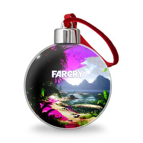 Ёлочный шар с принтом FARCRY , Пластик | Диаметр: 77 мм | far cry | farcry | game | ubisof | выживание | джунгли | игры | остров | фар край