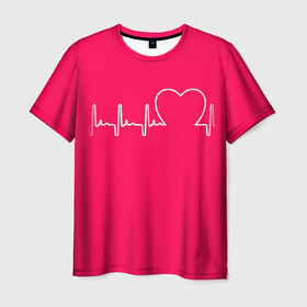Мужская футболка 3D с принтом Халат Кардиолога , 100% полиэфир | прямой крой, круглый вырез горловины, длина до линии бедер | Тематика изображения на принте: белые халаты | вирус | врач | детский врач | детский кардиолог | кардио | кардиология | мед | медик | медсестра | подарок | сердце | символика | терапевт