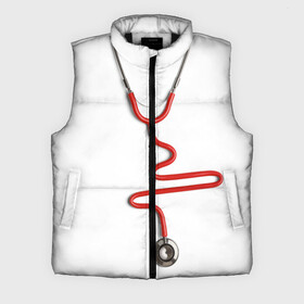 Мужской жилет утепленный 3D с принтом Медицинский халат ,  |  | белые халаты | вирус | врач | детский врач | интерн | кардио | мед | медик | медсестра | подарок | сердце | символика | терапевт