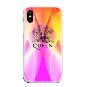 Чехол для iPhone XS Max матовый с принтом Queen , Силикон | Область печати: задняя сторона чехла, без боковых панелей | queen | британская | группа | исполнитель | музыканты | рок | фредди меркьюри