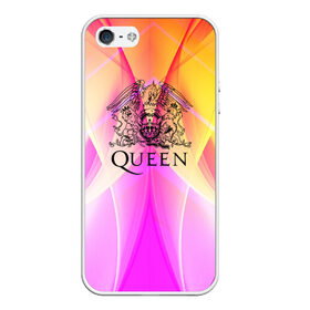 Чехол для iPhone 5/5S матовый с принтом Queen , Силикон | Область печати: задняя сторона чехла, без боковых панелей | queen | британская | группа | исполнитель | музыканты | рок | фредди меркьюри