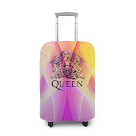 Чехол для чемодана 3D с принтом Queen , 86% полиэфир, 14% спандекс | двустороннее нанесение принта, прорези для ручек и колес | queen | британская | группа | исполнитель | музыканты | рок | фредди меркьюри