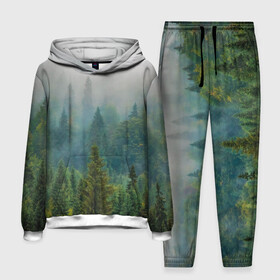 Мужской костюм 3D (с толстовкой) с принтом Лес ,  |  | Тематика изображения на принте: siberia | trees | wood | деревья | ели | ёлки | ель | зеленый лес | лес | леса | природа | сибирский лес | сибирь | тайга | туман