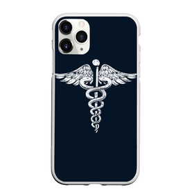 Чехол для iPhone 11 Pro Max матовый с принтом Caduceus , Силикон |  | caduceus | coronavirus | medic | nurse | superhero | врач | врачи | герои | герой | коронавирус | медбрат | медик | медики | медицина | медсестра | супергерои | супергерой