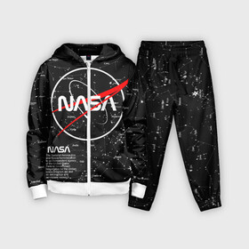 Детский костюм 3D с принтом NASA ,  |  | nasa | астронавт | вселенная | звёздная карта | звёзды | космический | космонавт | космонавтика | космос | наса | ракета | шатл
