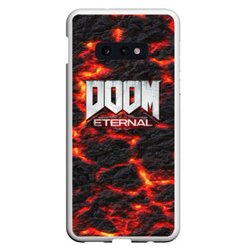 Чехол для Samsung S10E с принтом DOOM ETERNAL , Силикон | Область печати: задняя сторона чехла, без боковых панелей | demon | devil | doom | doom vfr | evil | game | mars | red | демон | дум | игры | космос | красная планета | марс | пришельцы