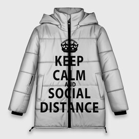 Женская зимняя куртка 3D с принтом Keep Calm And Social Distance , верх — 100% полиэстер; подкладка — 100% полиэстер; утеплитель — 100% полиэстер | длина ниже бедра, силуэт Оверсайз. Есть воротник-стойка, отстегивающийся капюшон и ветрозащитная планка. 

Боковые карманы с листочкой на кнопках и внутренний карман на молнии | 2019 | biohazard | calm | china | coronavirus | covid 19 | inc | keep | ncov | ncov19 | ncov2019 | plague | survivor | virus | warning | вирус | дистанцию | коронавирус | соблюдай