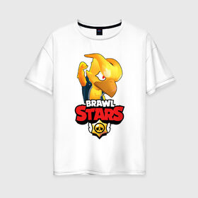 Женская футболка хлопок Oversize с принтом BRAWL STARS CROW PHOENIX , 100% хлопок | свободный крой, круглый ворот, спущенный рукав, длина до линии бедер
 | 8 bit | 8 бит | bibi | brawl stars | crow | el brown | leon | leon shark | max | mr.p | phoenix | sally leon | shark | sprout | stars | virus | werewolf | акула | биби | вирус | ворон | леон | оборотень | пингвин