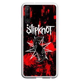 Чехол для Honor P30 с принтом Slipknot , Силикон | Область печати: задняя сторона чехла, без боковых панелей | animal | blood | metal | rock | slipknot | абстракция | брызги | геометрия | группа | животные | знак | кровь | логотип | маски | метал | петля | пятна | рога | рок | символ | слипкнот