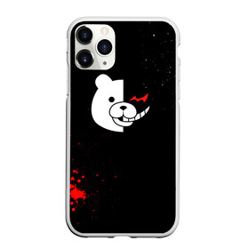 Чехол для iPhone 11 Pro матовый с принтом Monocuma , Силикон |  | anime | danganronpa | monocuma | аниме | анимэ | данганронпа | манакума | медведь | монокума | мономишка | черный медведь | школа отчаяния