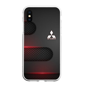 Чехол для iPhone XS Max матовый с принтом Mitsubishi , Силикон | Область печати: задняя сторона чехла, без боковых панелей | mitsubishi | авто | автомобиль | лого | логотип | митсубиси | митсубиши | текстура