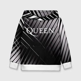 Детская толстовка 3D с принтом Queen , 100% полиэстер | двухслойный капюшон со шнурком для регулировки, мягкие манжеты на рукавах и по низу толстовки, спереди карман-кенгуру с мягким внутренним слоем | 3d | queen | британская | группа | исполнитель | лого | логотип | музыканты | надпись | рок | эмблема