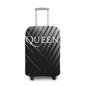 Чехол для чемодана 3D с принтом Queen , 86% полиэфир, 14% спандекс | двустороннее нанесение принта, прорези для ручек и колес | 3d | queen | британская | группа | исполнитель | лого | логотип | музыканты | надпись | рок | эмблема