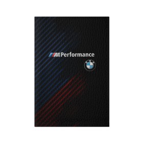 Обложка для паспорта матовая кожа с принтом BMW PERFORMANCE , натуральная матовая кожа | размер 19,3 х 13,7 см; прозрачные пластиковые крепления | bmw | абстракция | авто | автомобиль | бмв | лого | логотип | машина | скорость