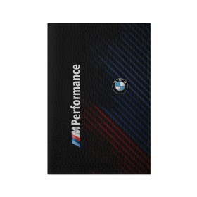 Обложка для паспорта матовая кожа с принтом BMW PERFORMANCE , натуральная матовая кожа | размер 19,3 х 13,7 см; прозрачные пластиковые крепления | bmw | абстракция | авто | автомобиль | бмв | лого | логотип | машина | скорость