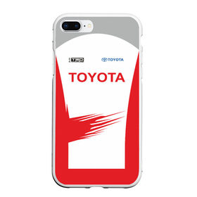 Чехол для iPhone 7Plus/8 Plus матовый с принтом Toyota Driver , Силикон | Область печати: задняя сторона чехла, без боковых панелей | Тематика изображения на принте: racing | rally | rally team | toyota | toyota team | гонки | тайота | тоёта | тойота