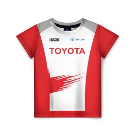 Детская футболка 3D с принтом Toyota Driver , 100% гипоаллергенный полиэфир | прямой крой, круглый вырез горловины, длина до линии бедер, чуть спущенное плечо, ткань немного тянется | racing | rally | rally team | toyota | toyota team | гонки | тайота | тоёта | тойота