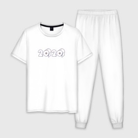 Мужская пижама хлопок с принтом Пандемия , 100% хлопок | брюки и футболка прямого кроя, без карманов, на брюках мягкая резинка на поясе и по низу штанин
 | 2020 | coronavirus | covid 19 | коронавирус | пандемия | туалетная бумага