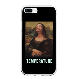 Чехол для iPhone 7Plus/8 Plus матовый с принтом Мона Лиза , Силикон | Область печати: задняя сторона чехла, без боковых панелей | бренд | вайт | деньги | лиза | мона | офф | оффвайт | стиль | тренл
