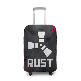 Чехол для чемодана 3D с принтом RUST , 86% полиэфир, 14% спандекс | двустороннее нанесение принта, прорези для ручек и колес | dayz | facepunch | rust | state of decay | survival | the forest | this war of mine | выживалка rust | раст