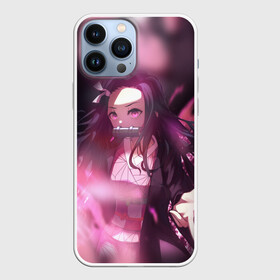 Чехол для iPhone 13 Pro Max с принтом NEZUKO | DEMON SLAYER KIMETSU NO YAIBA | КЛИНОК РАССЕКАЮЩИЙ ДЕМОНОВ ,  |  | Тематика изображения на принте: demon slayer | kimetsu no yaiba | nezuko | shinobu | slayer | tanjiro | zenitsu | гию томиока | зенитцу | иноске хашибира | клинок рассекающий демонов | незуко | танджиро | шинобу кочо