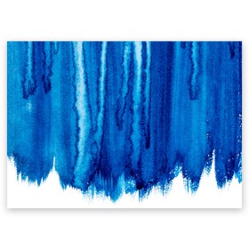 Поздравительная открытка с принтом Будь в потоке , 100% бумага | плотность бумаги 280 г/м2, матовая, на обратной стороне линовка и место для марки
 | Тематика изображения на принте: water | waterfall | абстракция | акварель | вода | водопад | голубая абстракция | дождь | краска | потеки краски | поток | потоки воды | потоки краски | текстура