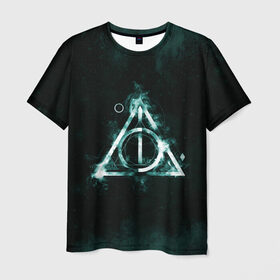 Мужская футболка 3D с принтом Гарри Поттер , 100% полиэфир | прямой крой, круглый вырез горловины, длина до линии бедер | fantasy | gryffindor | harry potter | vdsvar | warner bros. | гарри поттер | фэнтэзи