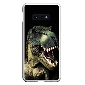 Чехол для Samsung S10E с принтом Динозавр T-Rex , Силикон | Область печати: задняя сторона чехла, без боковых панелей | Тематика изображения на принте: dino | dinosauria | t rex | ti rex | дино | динозавр | парк юрского | т рекс | ти рекс | чудовище | юрский период | ящер | ящерица