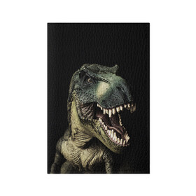 Обложка для паспорта матовая кожа с принтом Динозавр T-Rex , натуральная матовая кожа | размер 19,3 х 13,7 см; прозрачные пластиковые крепления | Тематика изображения на принте: dino | dinosauria | t rex | ti rex | дино | динозавр | парк юрского | т рекс | ти рекс | чудовище | юрский период | ящер | ящерица