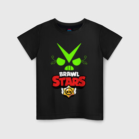 Детская футболка хлопок с принтом BRAWL STARS VIRUS 8 BIT , 100% хлопок | круглый вырез горловины, полуприлегающий силуэт, длина до линии бедер | 8 bit | brawl stars | crow | crow phoenix. | leon | leon shark | бравл старс | браво старс | ворон | игра бравл | леон | леон шарк | оборотень