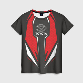 Женская футболка 3D с принтом Toyota Driver team Red , 100% полиэфир ( синтетическое хлопкоподобное полотно) | прямой крой, круглый вырез горловины, длина до линии бедер | driver | driver team | racing | toyota | toyota team | гонки | тайота | тоёта | тойота