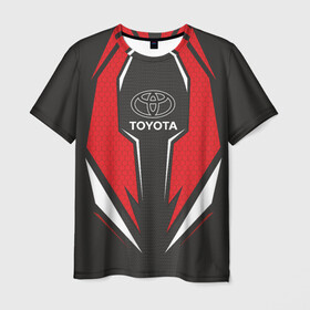 Мужская футболка 3D с принтом Toyota Driver team Red , 100% полиэфир | прямой крой, круглый вырез горловины, длина до линии бедер | Тематика изображения на принте: driver | driver team | racing | toyota | toyota team | гонки | тайота | тоёта | тойота