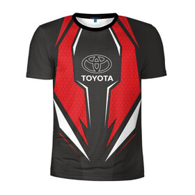 Мужская футболка 3D спортивная с принтом Toyota Driver team Red , 100% полиэстер с улучшенными характеристиками | приталенный силуэт, круглая горловина, широкие плечи, сужается к линии бедра | Тематика изображения на принте: driver | driver team | racing | toyota | toyota team | гонки | тайота | тоёта | тойота
