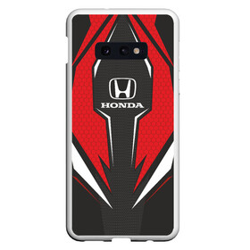 Чехол для Samsung S10E с принтом Honda Driver team Red , Силикон | Область печати: задняя сторона чехла, без боковых панелей | Тематика изображения на принте: driver | driver team | honda | honda team | racing | гонки | машины | тачки | хонда