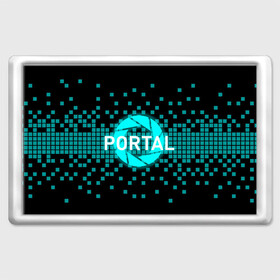 Магнит 45*70 с принтом Portal , Пластик | Размер: 78*52 мм; Размер печати: 70*45 | 3d | aperture science | black mesa xen | half life | portal | portal 2 | valve | игра | портал