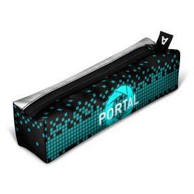 Пенал 3D с принтом Portal , 100% полиэстер | плотная ткань, застежка на молнии | 3d | aperture science | black mesa xen | half life | portal | portal 2 | valve | игра | портал