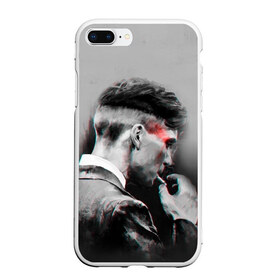 Чехол для iPhone 7Plus/8 Plus матовый с принтом Thomas Shelby 3D , Силикон | Область печати: задняя сторона чехла, без боковых панелей | dark | gangsters | peaky blinders | shelby | smoke | smoking | thomas | thomas shelby | бандиты | дым | мрачное | острые козырьки | сериалы | томас | томас шелби | шелби