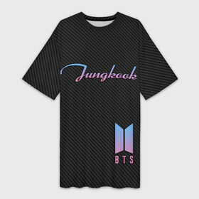 Платье-футболка 3D с принтом BTS Jungkook ,  |  | bts | j hope | j pop | jimin | jin | jungkook | k pop | korea | music | nct | pop | pop idols | suga | v | айдолы | бтс | идолы | к поп | корейская музыка | корея | нст | поп | попса | чимин