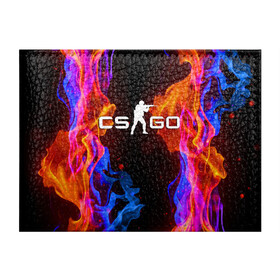 Обложка для студенческого билета с принтом CS:GO FIRE , натуральная кожа | Размер: 11*8 см; Печать на всей внешней стороне | computer game | counter strike | cs | cs go | csgo | game | glitch | битва огней | вой | го | игрок | компьютерная игра | контер страйк | контр страйк | контра | коунтер страйк | кс | огонь | пламя