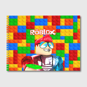 Альбом для рисования с принтом ROBLOX [3] , 100% бумага
 | матовая бумага, плотность 200 мг. | Тематика изображения на принте: box | lego | minecraft | roblox | роблокс