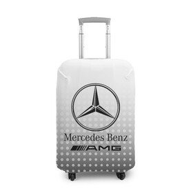 Чехол для чемодана 3D с принтом Mercedes-Benz , 86% полиэфир, 14% спандекс | двустороннее нанесение принта, прорези для ручек и колес | amg | mercedes | mercedes значок | mercedes лого | mercedes марка | амг | бенц | лого автомобиля | логотип мерседес | мерин | мерс | мерседес | мерседес бенз | мерседес лого | мерседес эмблема