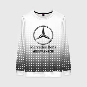 Женский свитшот 3D с принтом Mercedes-Benz , 100% полиэстер с мягким внутренним слоем | круглый вырез горловины, мягкая резинка на манжетах и поясе, свободная посадка по фигуре | amg | mercedes | mercedes значок | mercedes лого | mercedes марка | амг | бенц | лого автомобиля | логотип мерседес | мерин | мерс | мерседес | мерседес бенз | мерседес лого | мерседес эмблема