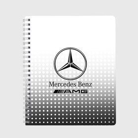 Тетрадь с принтом Mercedes-Benz , 100% бумага | 48 листов, плотность листов — 60 г/м2, плотность картонной обложки — 250 г/м2. Листы скреплены сбоку удобной пружинной спиралью. Уголки страниц и обложки скругленные. Цвет линий — светло-серый
 | amg | mercedes | mercedes значок | mercedes лого | mercedes марка | амг | бенц | лого автомобиля | логотип мерседес | мерин | мерс | мерседес | мерседес бенз | мерседес лого | мерседес эмблема