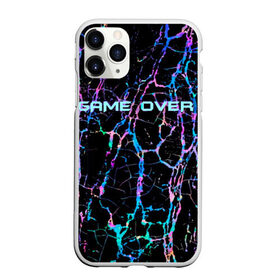 Чехол для iPhone 11 Pro Max матовый с принтом Game Over , Силикон |  | game | game over | абстракция | из игры | конец | конец игры | неон | текстура