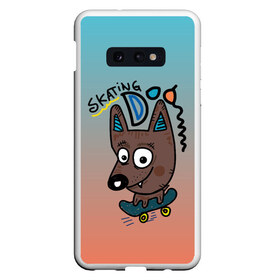 Чехол для Samsung S10E с принтом Skating Dog , Силикон | Область печати: задняя сторона чехла, без боковых панелей | cool | dog | skating dog | пес | скейт | скейтер | собака | собачка