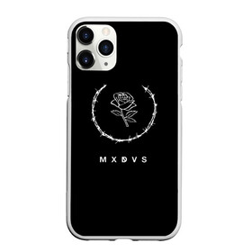 Чехол для iPhone 11 Pro матовый с принтом MXDVS , Силикон |  | Тематика изображения на принте: +32 | 32 | logo | mxdvs | бренд | бренд mxdvs | бренловые картинки | лого | лого mxdvs | логотип | логотип mxdvs | мхдвс | прикольные картинки | роза | шипы
