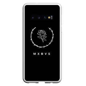 Чехол для Samsung Galaxy S10 с принтом MXDVS , Силикон | Область печати: задняя сторона чехла, без боковых панелей | +32 | 32 | logo | mxdvs | бренд | бренд mxdvs | бренловые картинки | лого | лого mxdvs | логотип | логотип mxdvs | мхдвс | прикольные картинки | роза | шипы